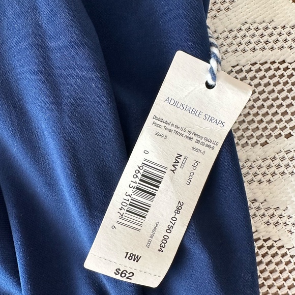 Sonnet Shores Tankini Navy Blue Top ~ NWT ~ - Picture 2 of 11